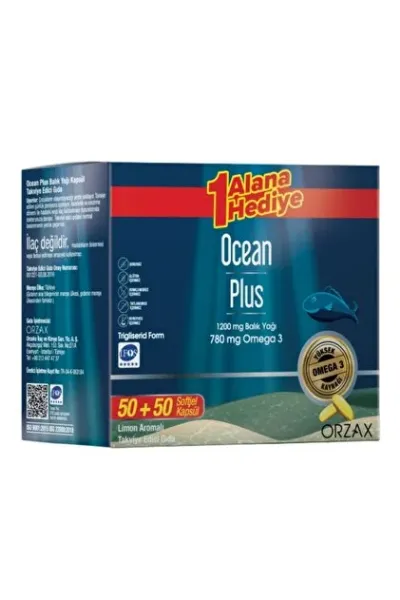 Ocean Plus 1200 mg 50+50 Softjel - 1 Alana 1 Bedava